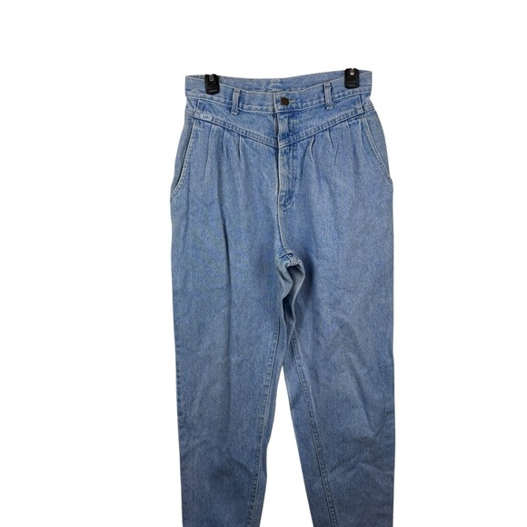 Lee Denim - Vintage Lee High Rise Light‎ Wash Tapered Mom Jeans Waist 29" Size 12 Med